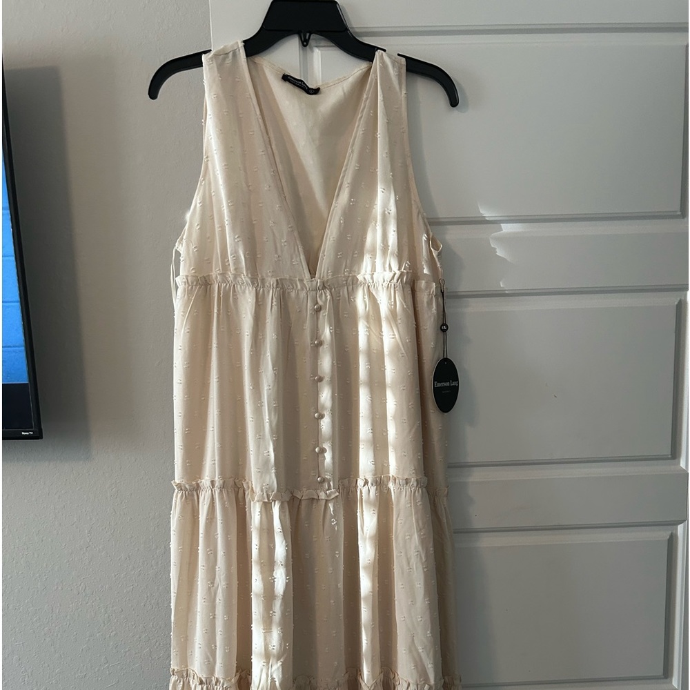 Cream Lace Sundress